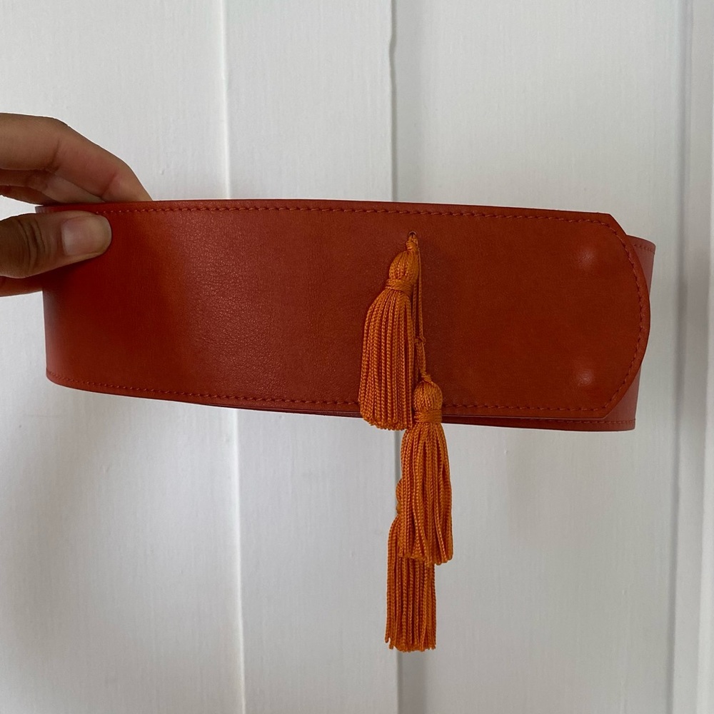Maryam Nassir Zadeh MNZ Tassel Belt NWT Orange - Sample Sale XS/S